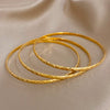 Minimalist Thin Round Stainless Steel Bangle Bracelet for Women Stackable Gold Color Cuff Bracelet Hand Jewelry Gift - Image 4