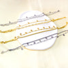 Double Layer Coin Disc Pendant Anklets Golden Color Stainless Steel Anti-allergic Rope Chain Leg Foot Bracelet Jewelry - Image 3