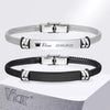 Free Custom Bracelets for Men, Engraved Stainless Steel Bangle with Mesh Band, Personalized Gift for Him - Image 1