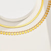 Anklet Set Layered for Women Gold Plated Stainless Steel Flat Snake Chain Round Disk Jewelry - Image 5