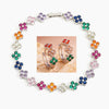Rakol Colorful Clover Zircon Bracelet Charm Charm Cute Sweet Shining Crystal Jewelry Gift - Image 7