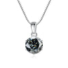 JoyceJelly Pendant Necklace For Women Royal Blue Color Silver Wedding Jewelry - Image 15