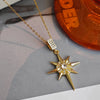 316L Stainless Steel Star Round Shiny Zircon Pendant Necklace For Women Delicate Lady Jewelry Gifts - Image 9