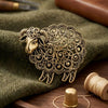 Classic Rhinestone Metal Sheep Brooches for Women Unisex Zodiac Animal Pins Casual Party Jewelry Accessories Gifts - Image 8