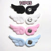 5/1Pairs Small Angel Wings Brooch Japanese Plush Angel Wings Brooch Badge Sweet Pin Doll Cosplay Y2K Fluffy Angel Wing Bag Decor - Image 2