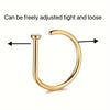 Fake Nose Ring Hoop No Piercing for Nose Lip and Ear 20G - Image 3