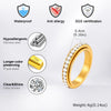 4mm Spinner Zircon Fidget Ring for Men Women,Stainless Steel Rotating Relief Engagement Rings Tail Ring,Anniversary Gift - Image 2