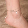 Stainless Steel Anklets for Women Sun Flower Leaves Moon Star Foot Bracelet Jewelry Summer Beach Accessories - Image 8