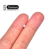 Titanium 16G Five-Pointed Star CZ Cartilage Helix Earring Trinity CZ Tragus Stud Conch Earlobe Lip Piercing Jewelry - Image 6