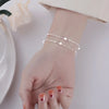 Silver Stars Bead Bracelets for Women Korean Adjustable Charm Lucky Bead Bracelet Party Jewelry - Image 4
