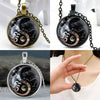 Retro Yin and Yang Dragon Design Glass Dome Handmade Chain Pendant Necklace For Men And Women Jewelry Accessories Birthday Gift - Image 5
