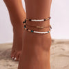 3Pcs/Set Bohemian Rice Beads Anklets for Women Vintage Round Sequin Feet Chain Summer Beach Barefoot Jewelry Accessories - Image 3