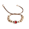 Handmade Apple Ceramic Bracelet Adjustable Woven Cord Cute Cartoon Style Jewelry for Gifts - Image 5