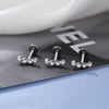 Cubic Zirconia Labret Stud 16G Internally Threaded for Lip Tragus and Helix - Image 47