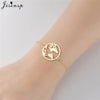 Simple Double Heart Stainless Steel Bracelet Women Men Scissors Pins Mountain Charm Bracelets Handmade Jewelry - Image 12
