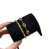 Classic design inlay diamond oval ruby bracelet elastic adjustable light retro bracelets party jewelry - Image 6
