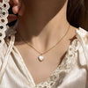 Double Layer Kpop Heart Pearl Choker Necklace for Women Clavicle Chain Elegant Charm Wedding Pendant Jewelry Gift - Image 13