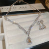 Crystal Necklace and Earring Set with Matching Pendant Details - Image 15
