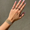 Gold Color Bracelets 2/3/4/5/6/8/10MM Ball Beads Cuff Bracelet for Women Men Charms Metal Statement Jewelry - Image 4
