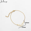 Simple Double Heart Stainless Steel Bracelet Women Men Scissors Pins Mountain Charm Bracelets Handmade Jewelry - Image 5