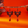 Classic Gothic Black Moon Star Tassel Crystal Earrings For Women Vintage Vampire Bat Water Drop Earring Halloween Charm Jewelry - Image 6