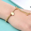 Stainless Steel Golden Bead Bracelet for Women Adjustable Chain Bracelets Daily Party Jewelry - Image 2