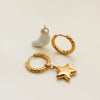 Daily Freshwater Pearl Star and Moon Pendant AB Earrings Gold-plated Stainless Steel All-match Women's Jewelry - Image 6