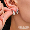 Water Drop Shaped Stud Earrings In Stainless Steel Gold Plated Droplet Earring Ear Studs For Women - Image 1