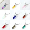 Hexagonal Column Quartz Necklaces Turquoises Pink Crystal Pendent Necklace For Women Chain Stone Choker Jewelry - Image 28