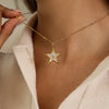 Delicate Zircon Star Pendant Necklace For Women Minimalist Gold Pvd Plated Stainless Steel Necklace Jewelry - Image 2