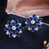 Cubic Zirconia Christmas Snowflake Stud Earrings for Women Shiny Crystal Flowers Earring Christmas Year Gifts - Image 11