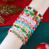 10 Pcs Christmas Crystal Beaded Stackable Bracelet For Women Santa Claus Xmas Tree Snowflake Letter Beads Bangle Party Jewelry - Image 9