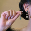 Asymmetric Colorful Resin Earrings for Women Retro Contrast Geometric Dangle Earrings Korean Jewelry - Image 2