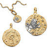 Silver Lucky The Twelve Zodiac Signs Golden Disc Pendant Necklace For Women Jewelry Birthday Gift - Image 24