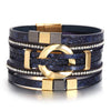 Boho Braided Leather Bracelets for Women Men Party Jewelry Two Tone Square Multilayer Wrap Wide Bangles Bracelet - Image 3