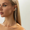 Long Tassel Ear Cuff Clip Earrings with No Piercing Required - Image 7
