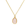 Stone Opal Oval Necklace For Women Stainless Steel Gold Color Oval Stone Pendant Necklace Wedding Aesthetic Jewelry Gift - Image 7