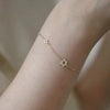 Silver 1MM Chain Zircon Hollow Star Charm Bracelet For Women Classic Jewelry Summer - Image 3