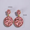 Colorful Crystal Stone Drop Dangle Earrings for Women Geomerry Alloy Metal Wedding Jewelry 9442 - Image 5