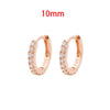 2PCS Stainless Steel Cubic Zirconia Chain Stud Earrings For Women Non-Piercing Ear Clip Ear Cuff Earring Cartilage Jewelry - Image 8