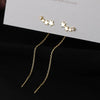 Long Wire Tassel Thread Chain Climb Star Heart Beads Pendants Drop Earrings women's Straight Hanging Earings Jewelry - Image 8