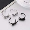 1pair Stainless Steel Personalised Sharp Teeth Fake Piercing Lip Ring Punk Exaggerated Jewelry for Women Gothic Body Jewelry - Image 12