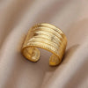316L Stainless Steel Rings for Women Gold Color Classic rings wedding couple rings Jewelry - Image 12