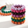 Two-Piece Acrylic Bead Necklace and Bracelet Set with Geometric Shapes - Image 5