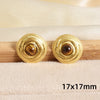 Maillard Series Stainless Steel Earring Tiger Eye Stone No Fade Earrings Sun Oval Butterfly Fan-Shaped Jewelry - Image 9