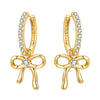 Silver Zircon Heart-shaped Earrings Gold Hoop Earrings for Women Piercing Jewelry Gift - Image 22