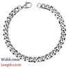 Stainless Steel Couple Men/Woman Bracelets Curb Cuban Link Chains On Hand Rock Bracelet Wrist Jewelry Gifts - Image 7