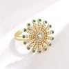 Beads Ring Fidget Spinner Rings Korea Crystal Butterfly Flower Star Moon Ring Jewelry Gift - Image 24