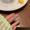 Adjustable Open Acrylic Crystal Butterfly Ring For Women Kpop Silver Color Zircon Finger Ring Party Jewelry - Image 5