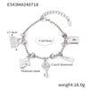 Heart Moon Star Drop Pendant Women Stainless Steel Bracelets Zircon Wedding Banquet Charm African Bracelet Jewelry - Image 14